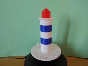 Large 3D printed pharo lighthouse