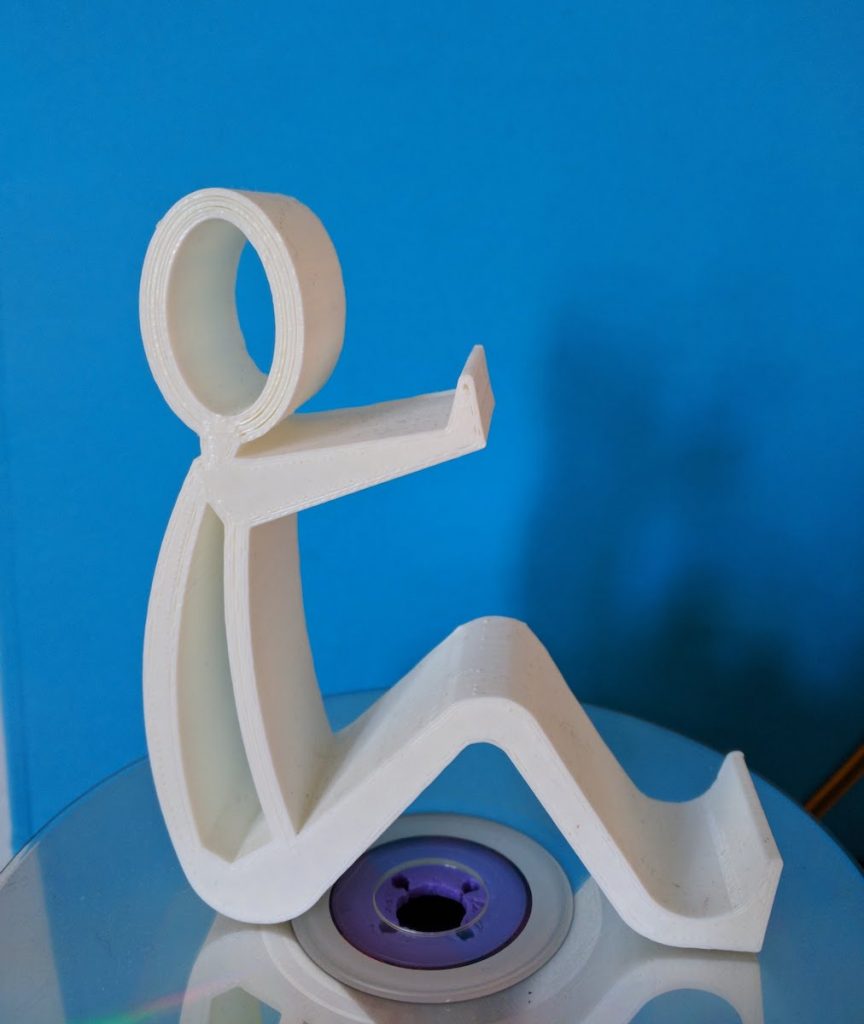 sitting man phone stand 3D print