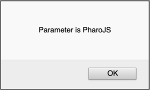 URL parameter successfully displayed